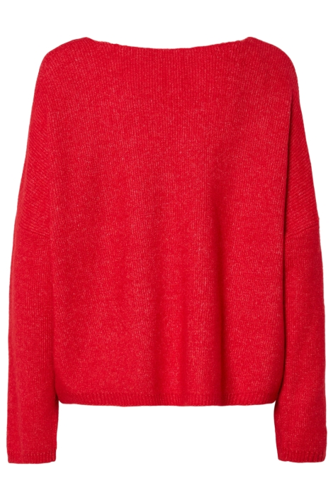 Pieces pcosa ls rev v-neck tie knit pwp bc